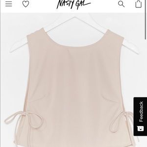 COPY - Nasty Gal tie side crop top - NWT